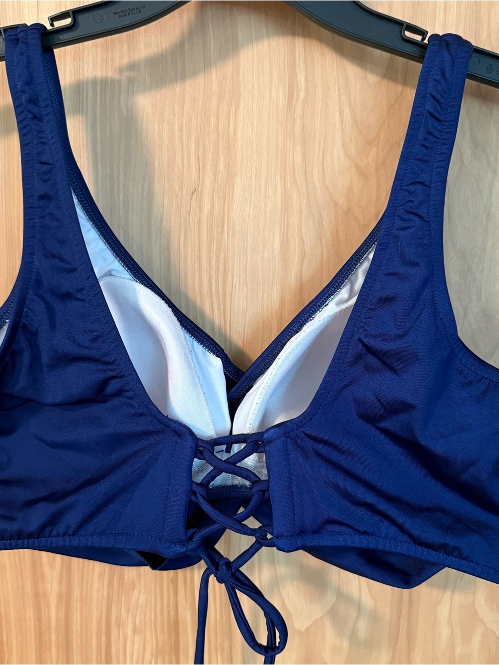 VENUS Navy Blue Ruched Bikini Set with Side Drawstrings